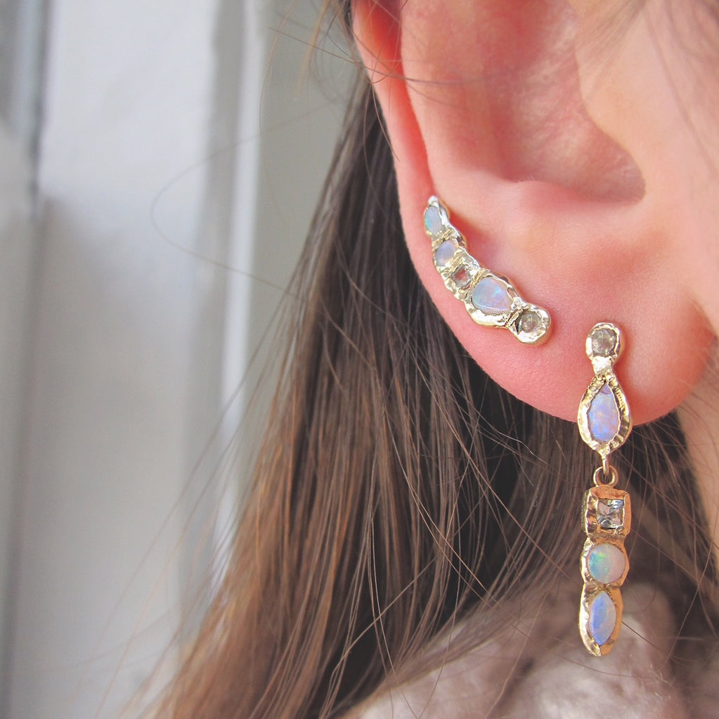 Waterfall Mermaid Earrings – Misa Jewelry