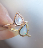 raindrop engagement ring