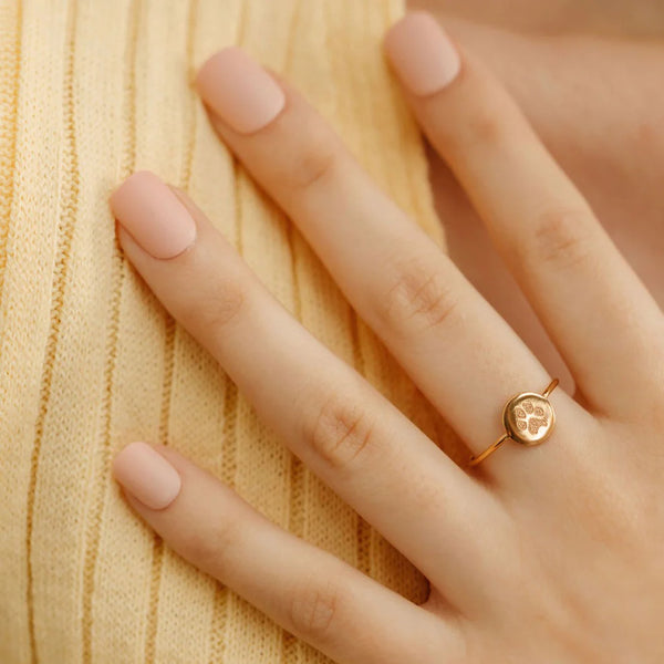 Cat Paw Print Ring