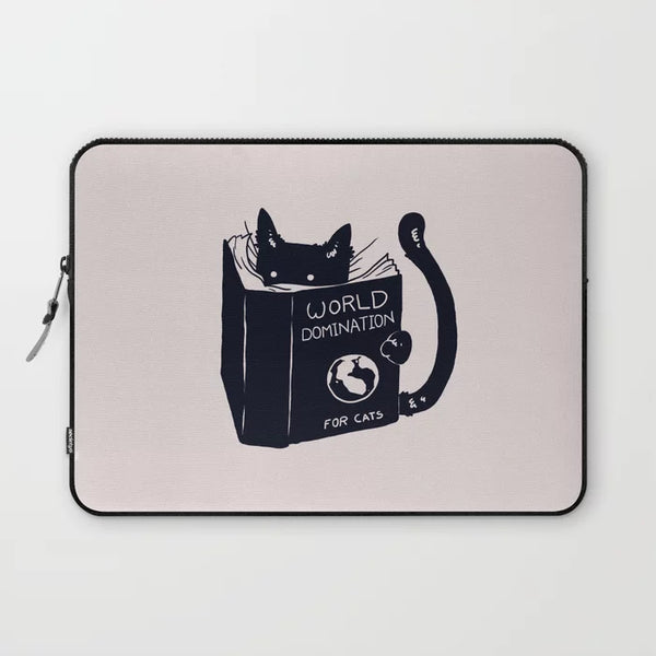 Cat World Domination Laptop Sleeve