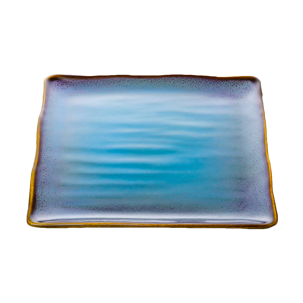 Shinsya Tenmoku Square Plate Large size