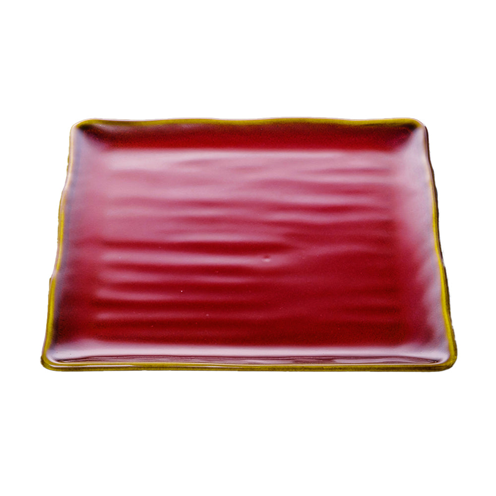 Shinsya Tenmoku Square Plate Large size