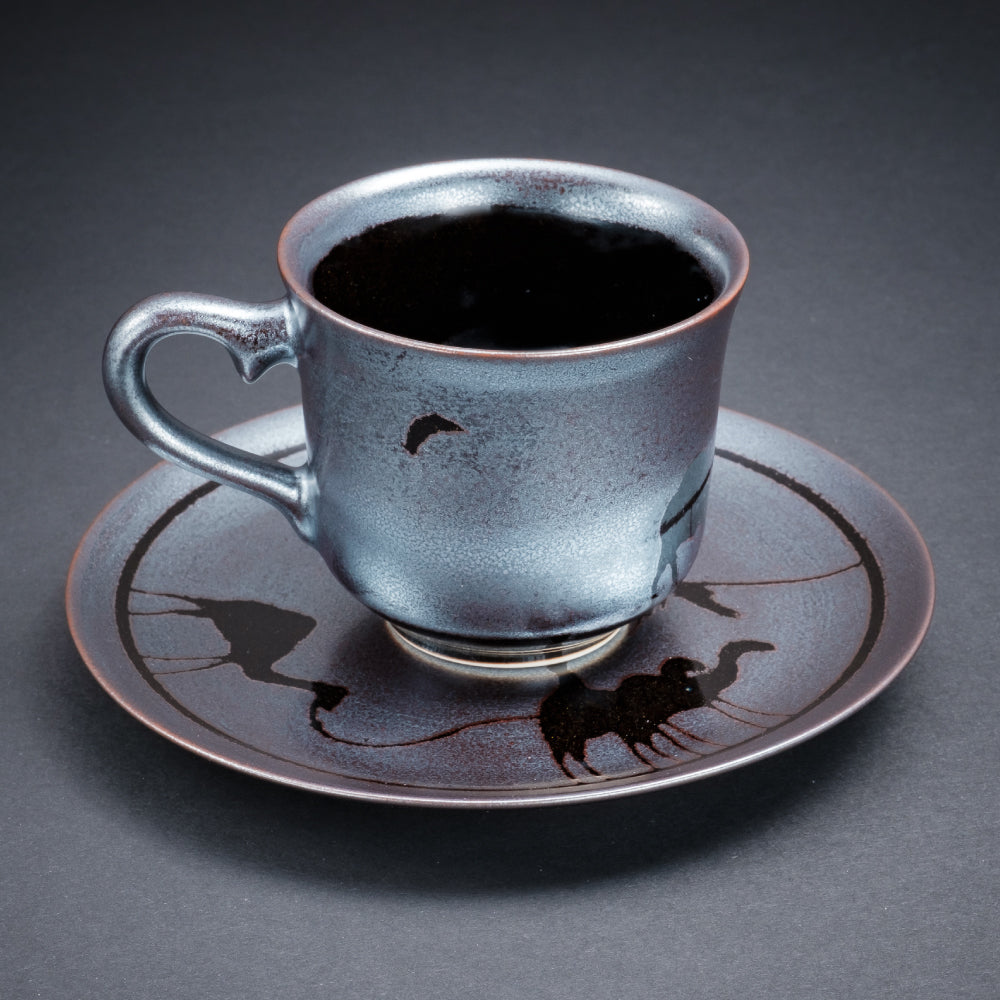 Tenmoku Ginsai Coffee Cup