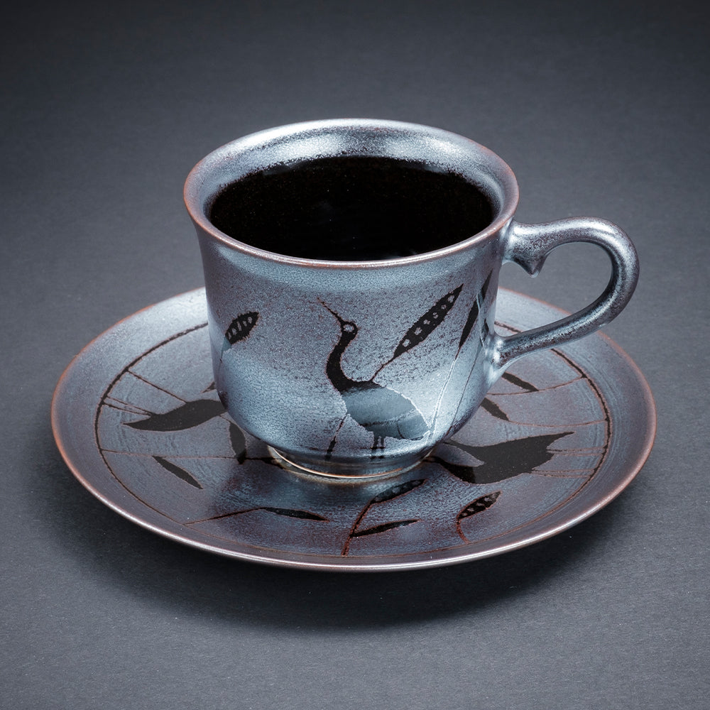 Tenmoku Ginsai Coffee Cup