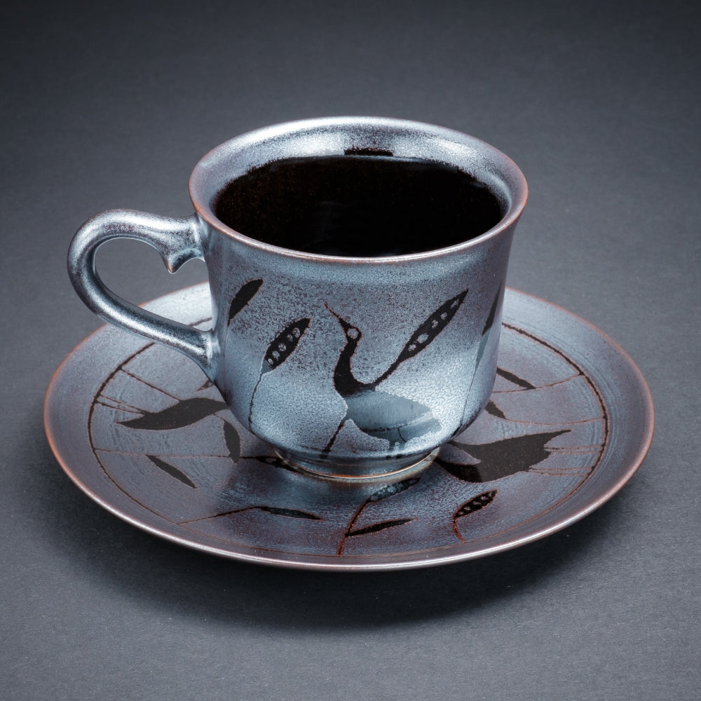 Tenmoku Ginsai Coffee Cup