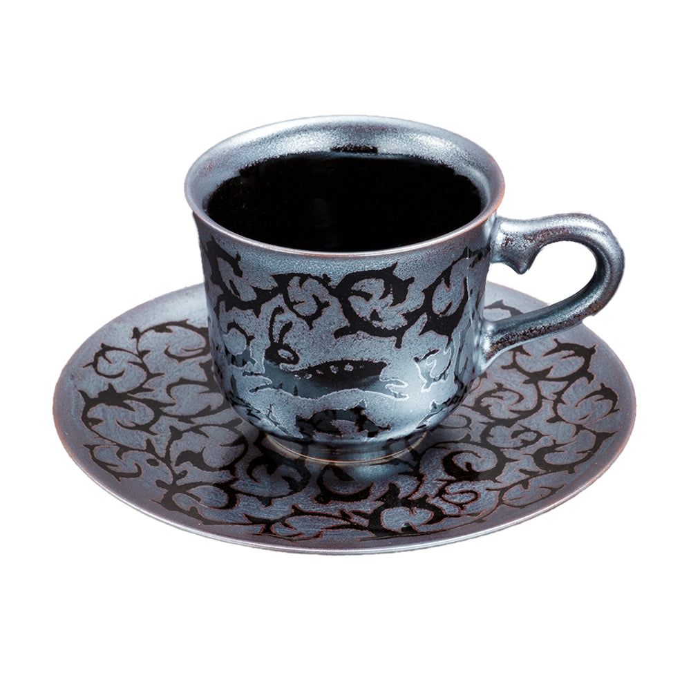 Tenmoku Ginsai Coffee Cup