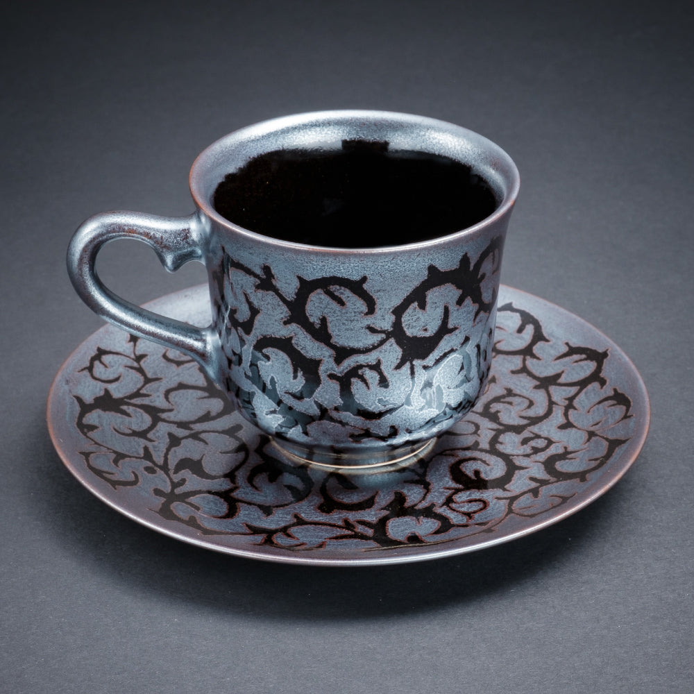 Tenmoku Ginsai Coffee Cup