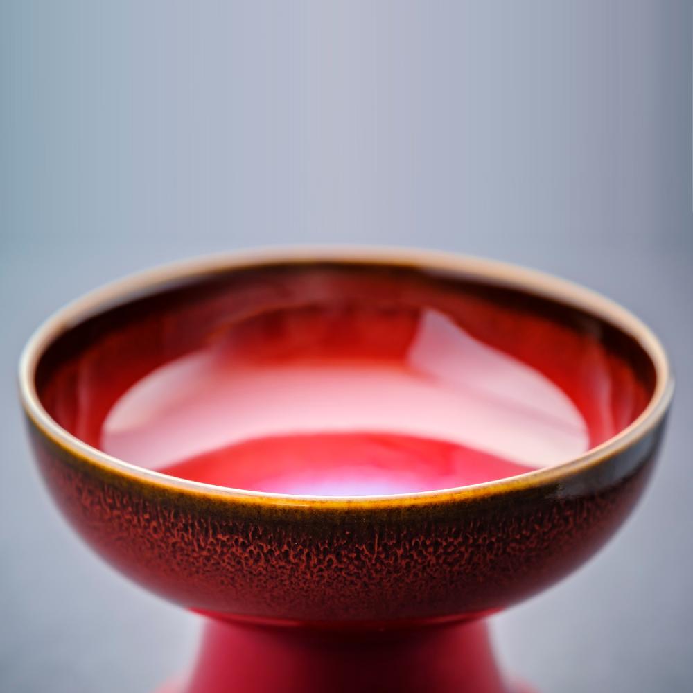 Shinsya Tenmoku Dog Food Bowl (Red)