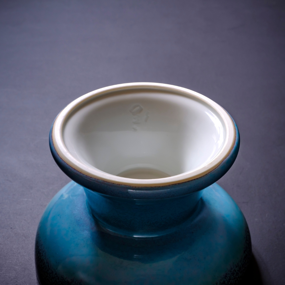 Tenmoku Cat Food Bowl (Blue)