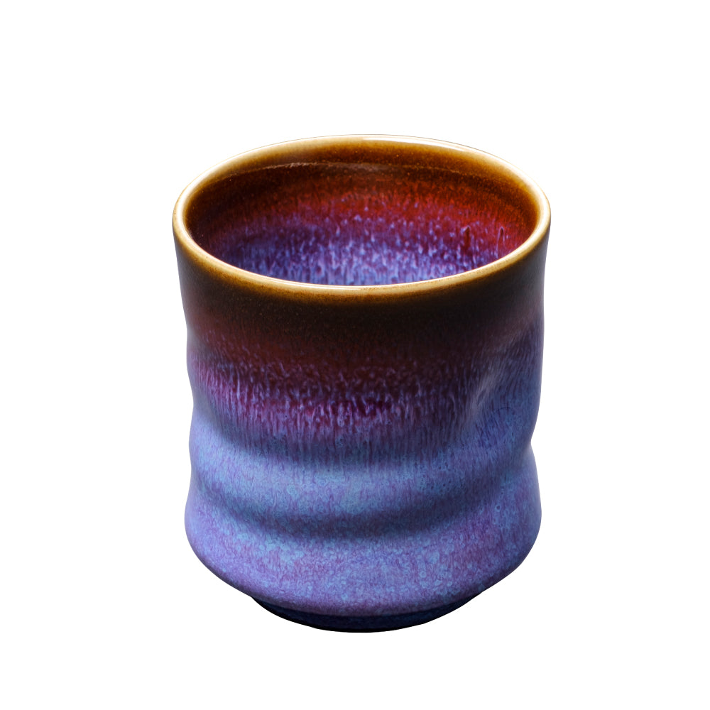 紫辰砂天目变形茶杯