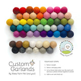 Felt Ball Garland - Nursery Decor - Custom Garland