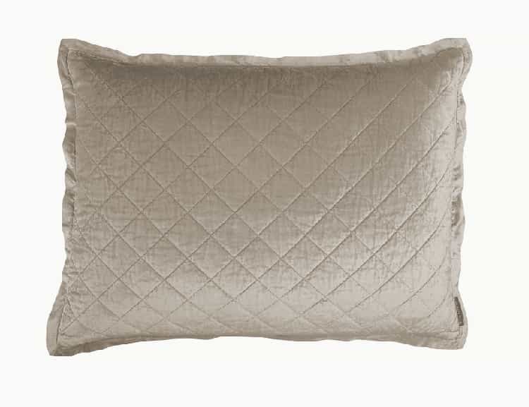 Chloe Standard Pillow Fawn Velvet 20X26 by Lili Alessandra