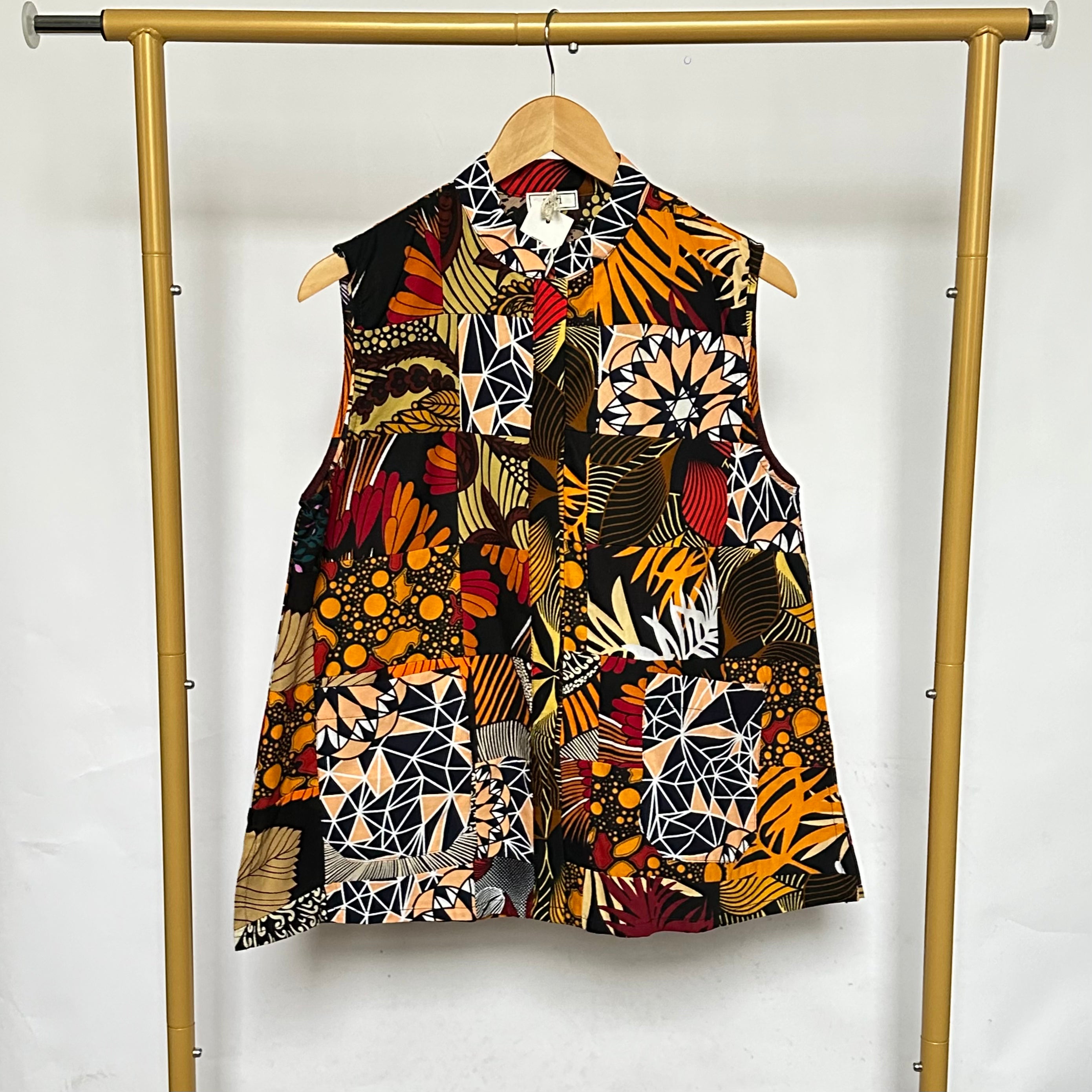 Patchwork Sleeveless Top