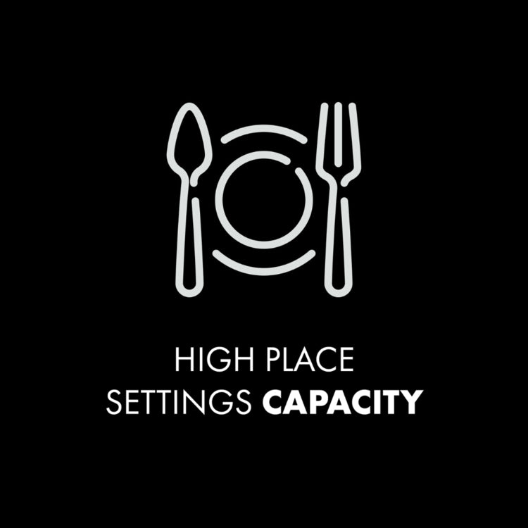 Icon representing high place settings capacity