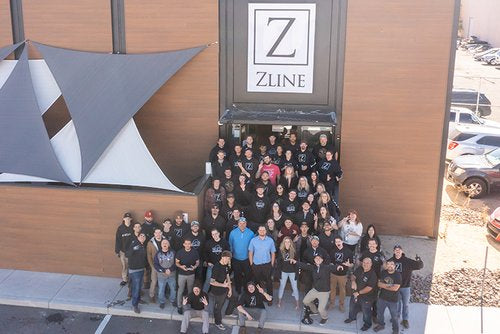 ZLINE staff outside Reno headquarters