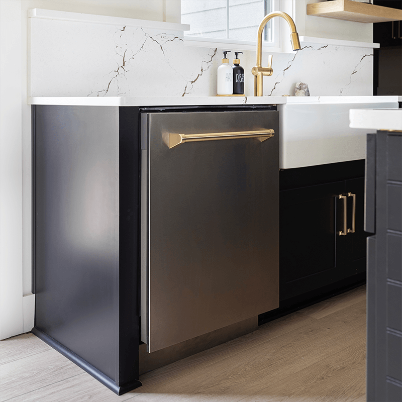 ZLINE Monument Dishwasher in a luxury kitchen.