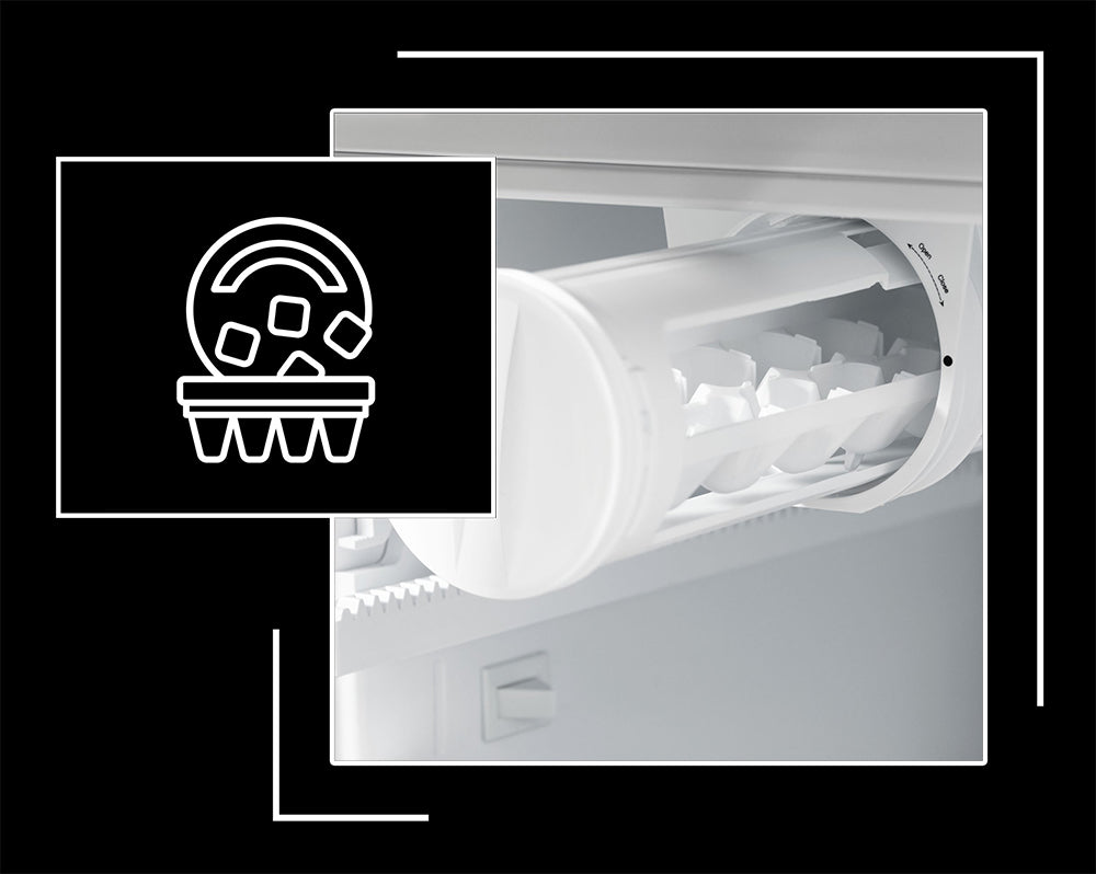 Icon and image representing built-in ice maker