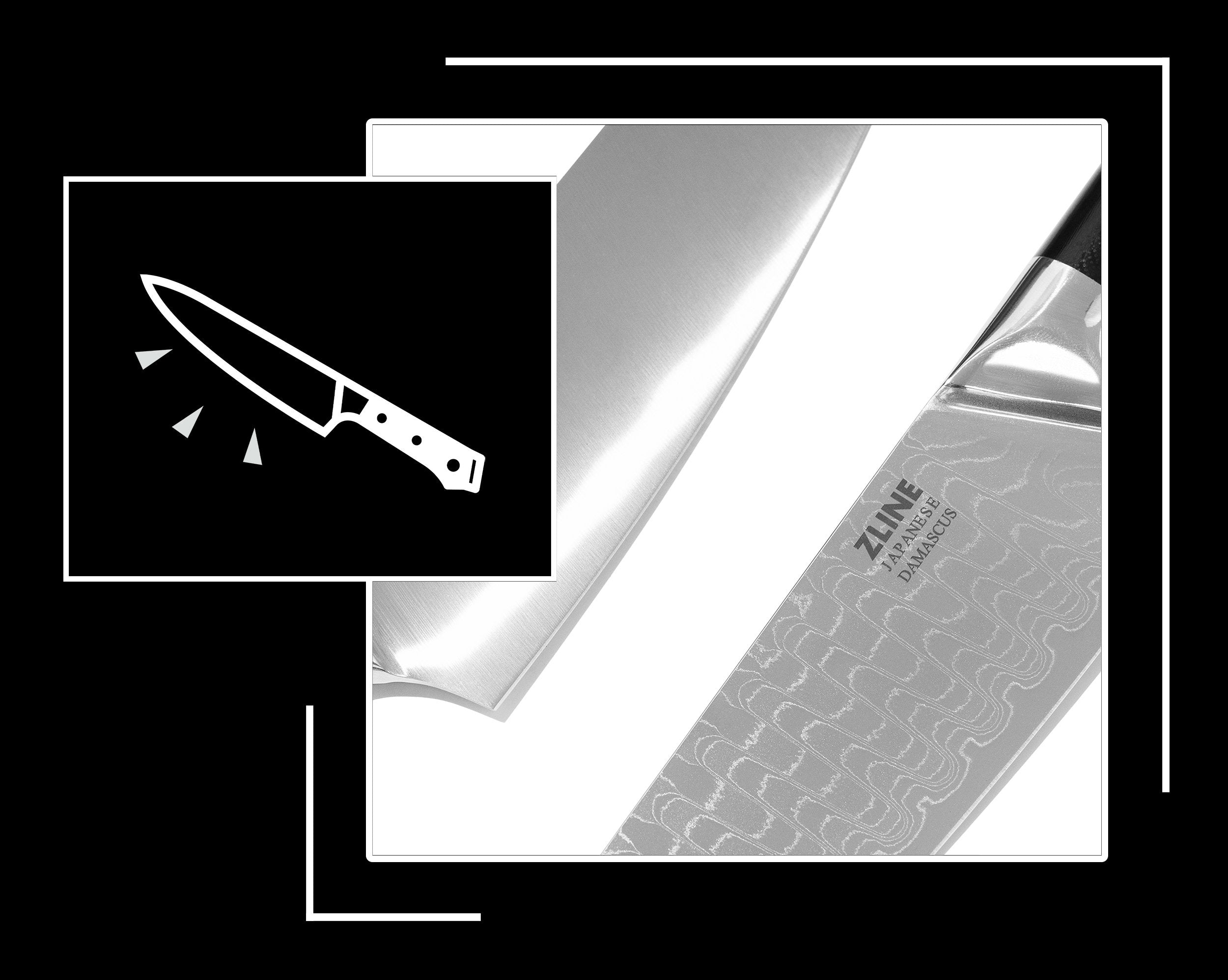 Icon and image representing precision blade