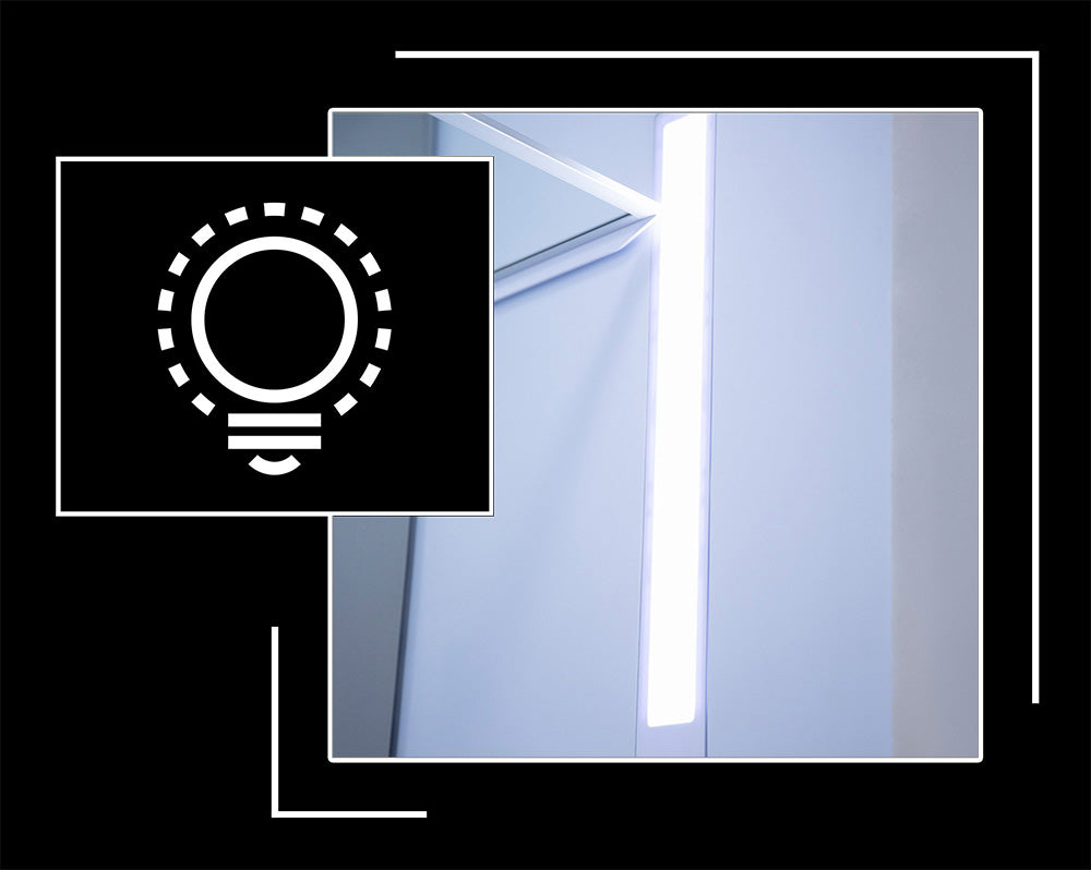 Icon and image representing LED refrigerator lighting