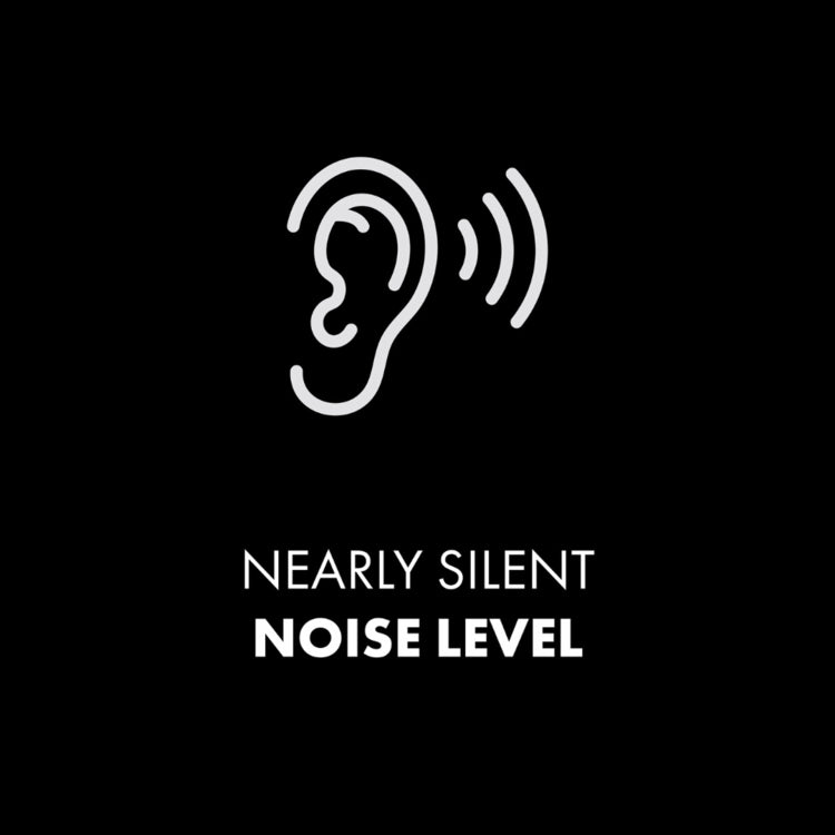 Icon representing nearly silent noise level