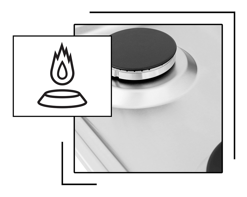 Icon and image representing Italian cooktop burners