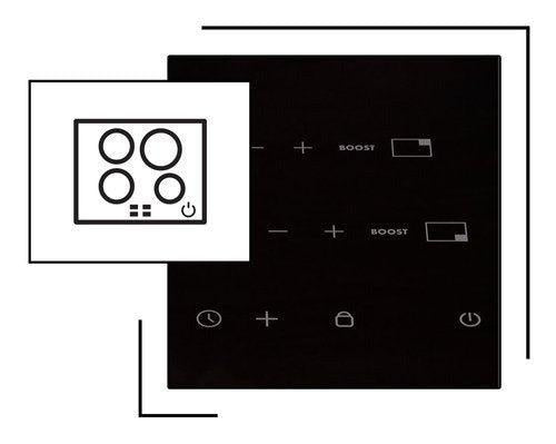 Icon and image representing high-quality induction glass