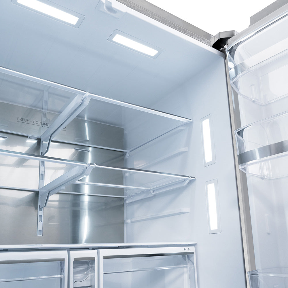 ZLINE Standard-depth Refrigerator interior refrigeration space