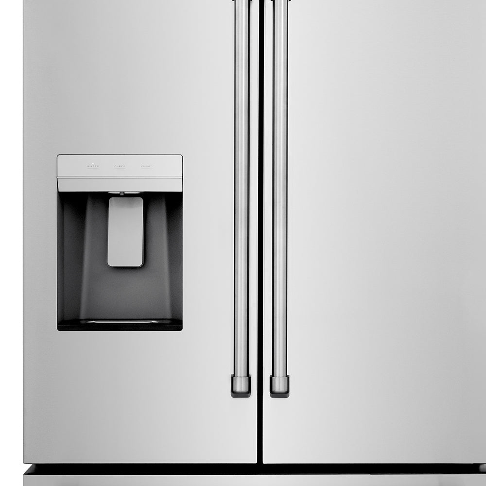 Icon and image representing refrigerator with dual ice makers