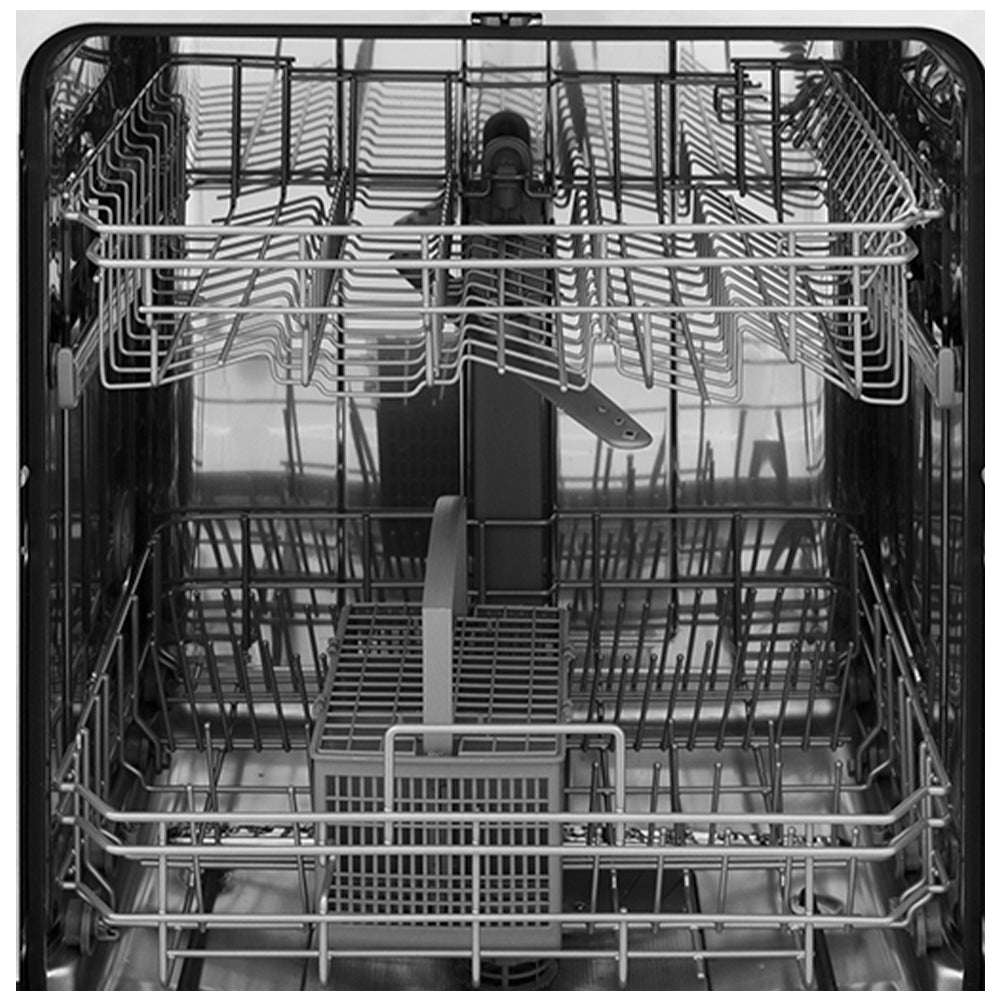 Stainless steel dishwasher interior