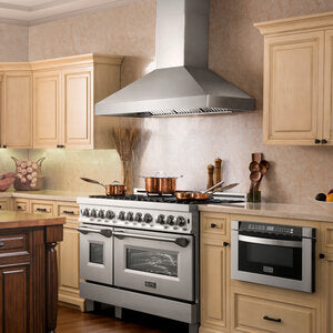 ZLINE Range Hood in a farmhouse kitchen