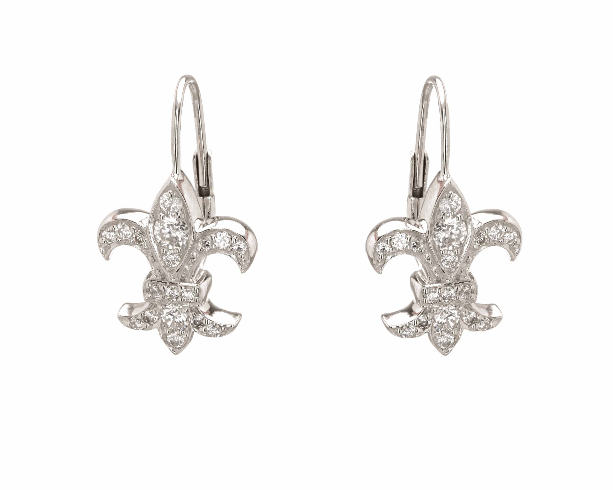 Fleur De Lis Drop Earrings – Hope Faith Miracles