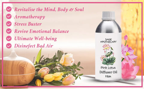 Benefits of pink lotus diffuser oil