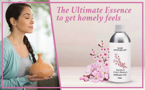 Get homely feels with signature cherry blossom diffuser oil