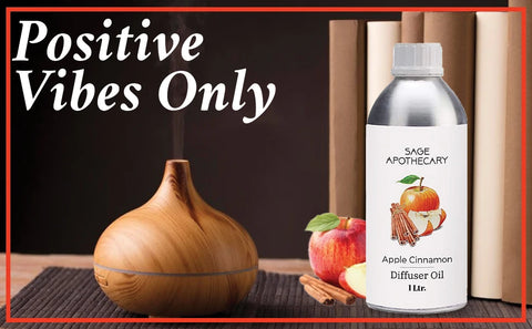 Positive vibes only with apple cinnamon diffuser oil
