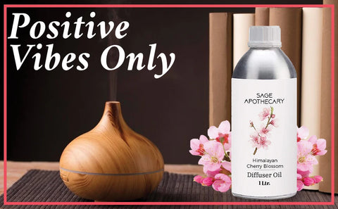 Positive vibes with himalayan cherry blossom diffuser oil