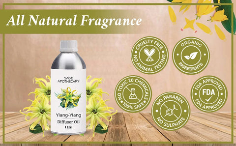 All natural fragrance of ylang ylang diffuser oil