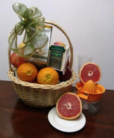 fruit gift basket and cheese snacks gift basket