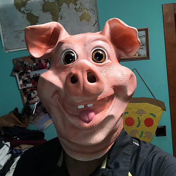 CreepyParty Funny Cute Happy Pig Mask