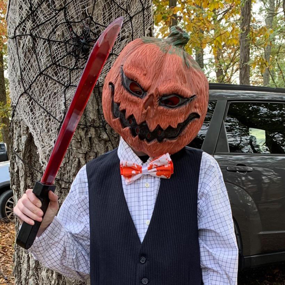 CreepyParty Halloween Costume Pumpkin Mask