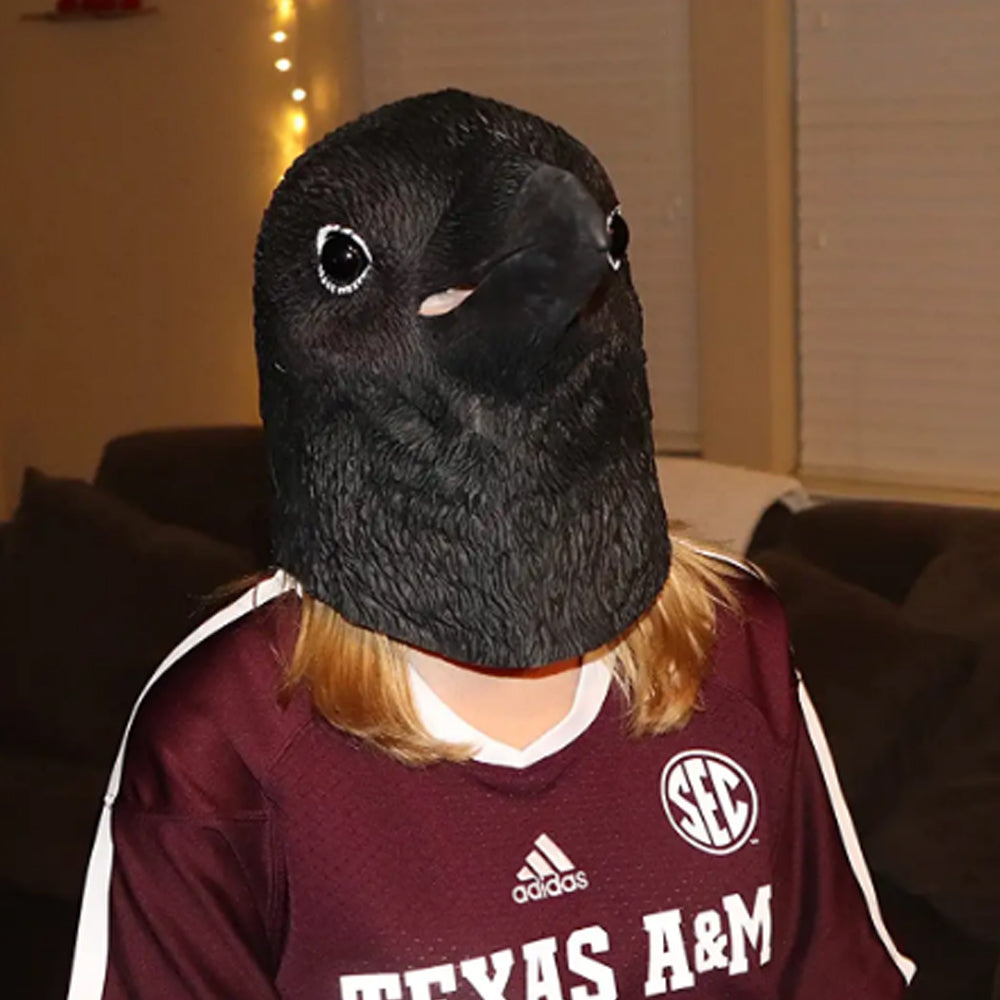 CreepyParty Halloween Black Crow Bird Mask