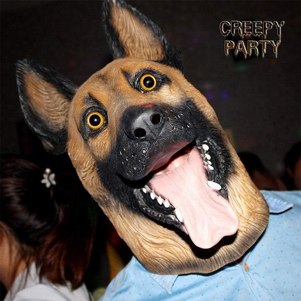 CreepyParty Halloween Party Dog Head Mask