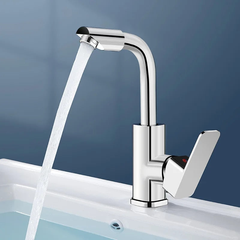 Hot and Cold Mixer Kitchen Faucet Deck