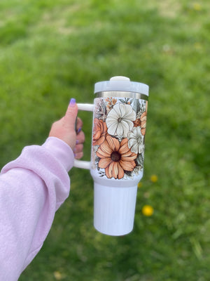 Boho Flowers 40oz - BlingBossBabez