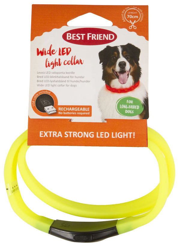 Best Friend Bred LED-lyshalsbånd