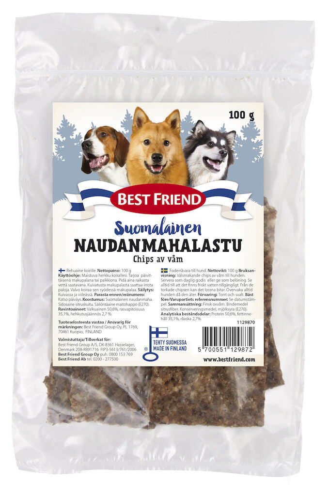 Best Friend 100g Suomalainen naudanmahalastu