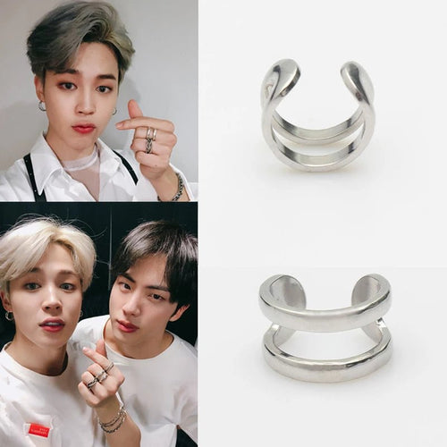 Jimin Red Carving Earrings – BTS ARMY GIFT SHOP