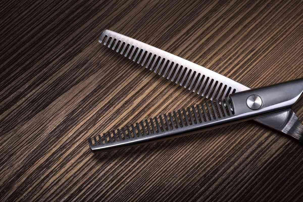Thinning Shears Over Brown Women's Hair