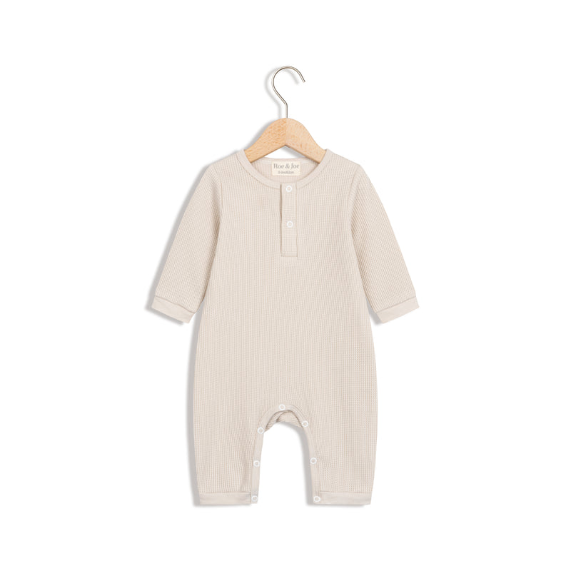 Rampers super soft - organic cotton - coffee with milk