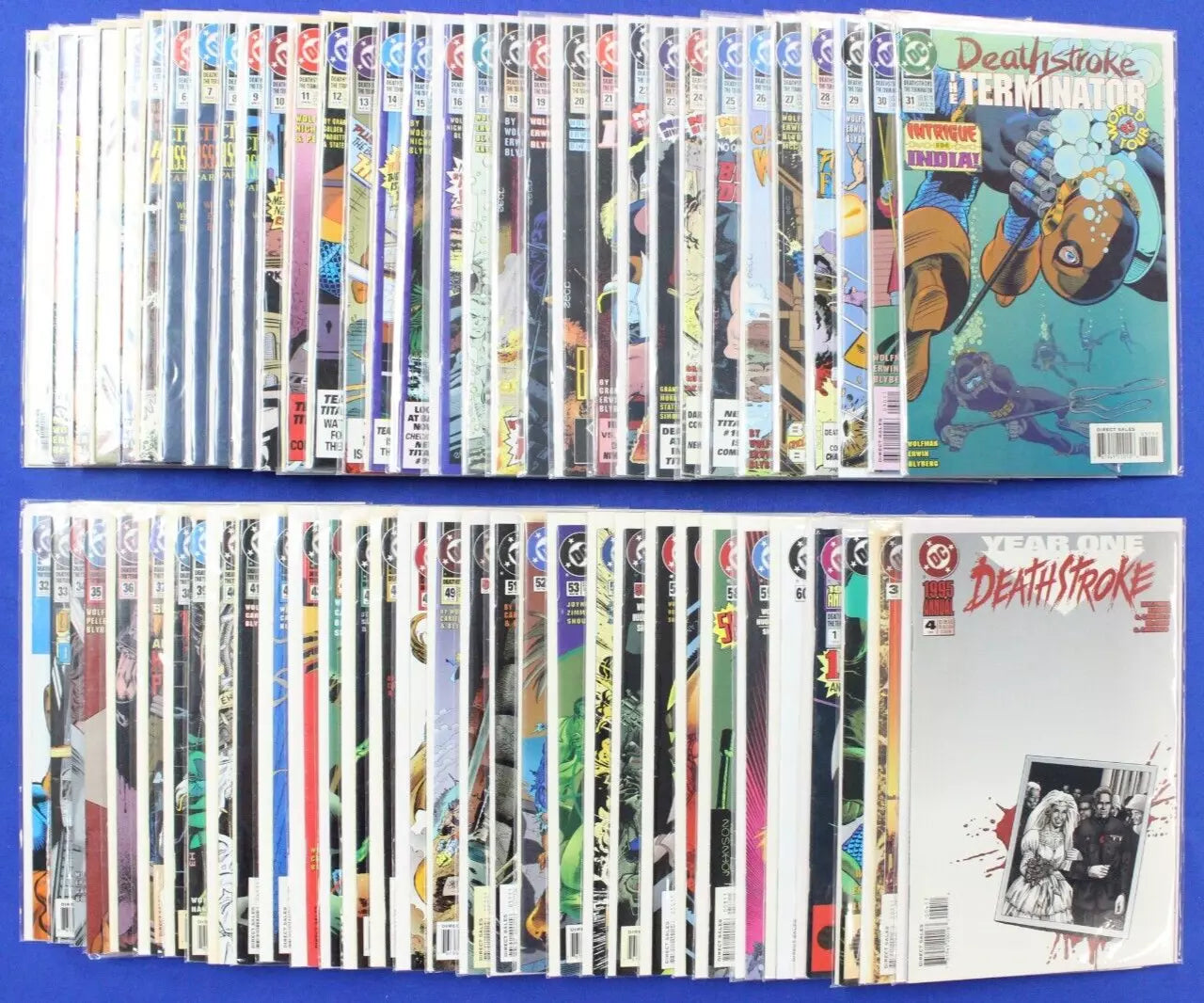 Deathstroke the Terminator #0 1-60 Annuals Near Complete Set (NO 48) VF
