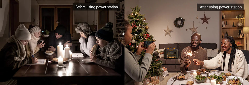 vtoman portable power station help you get through difficult power outage times